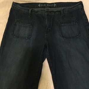 Old Navy classic denim sailor pants size 16